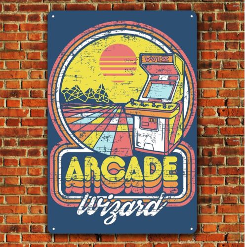 Arcade Games & Vending Llc Photos - Pôster de metal com tema de