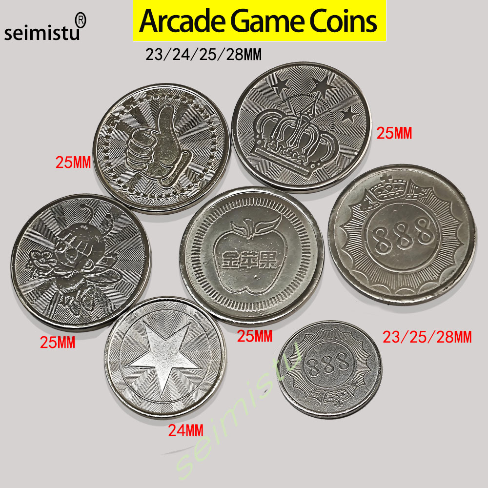 Arcade Toy Claw Vending Machine - 100 peças de fichas de aço