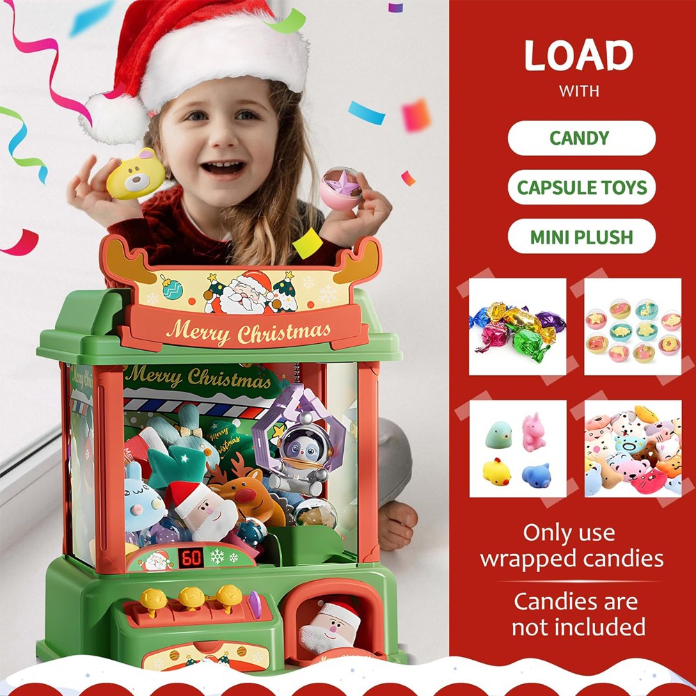 Maquina de Natal para crianças - Arcade Toy Claw Vending Machine avaliação e preço