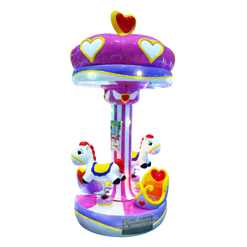 Carrossel elétrico cavalo 3 pe - Coin Operated Kiddie Ride avaliação e preço